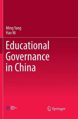 Book cover for Educational Governance in China