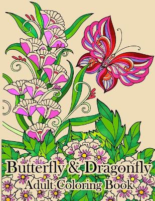 Book cover for Butterfly and Dragonfly Coloring book