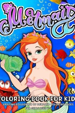 Cover of Mermaid Coloring Book for Girls Ages 4-8