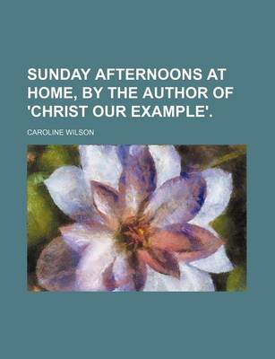 Book cover for Sunday Afternoons at Home, by the Author of 'Christ Our Example'.