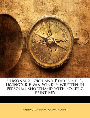 Book cover for Personal Shorthand Reader NR. 1, Irving's Rip Van Winkle