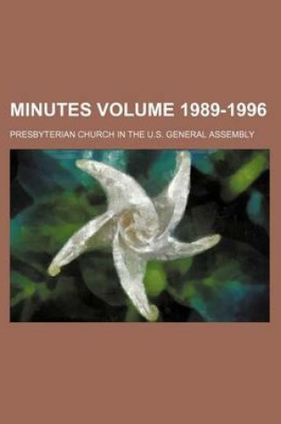 Cover of Minutes Volume 1989-1996