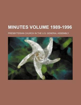 Book cover for Minutes Volume 1989-1996