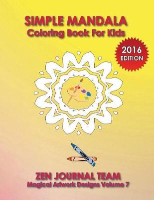 Book cover for Simple Mandala Coloring Book For Kids