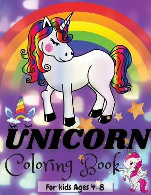 Book cover for Unicorn Coloring Book