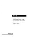 Book cover for Uniform Deterrence of Nuclear First Use