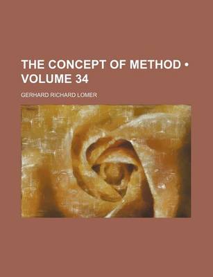 Book cover for The Concept of Method (Volume 34)