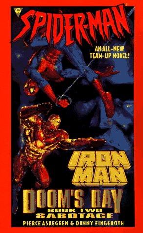 Book cover for Dooms Day Sabotage: Spider Man and Iron Man