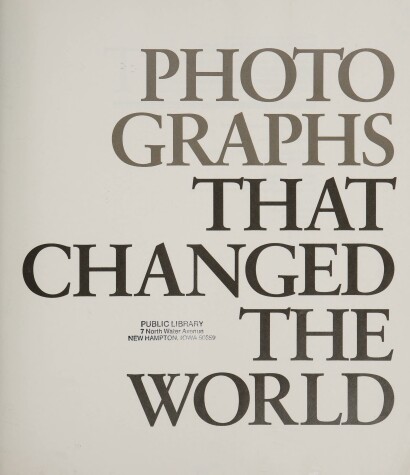 Book cover for Photographs That Changed the World