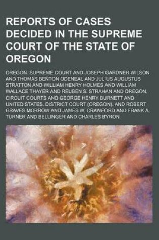 Cover of Reports of Cases Decided in the Supreme Court of the State of Oregon (Volume 50)