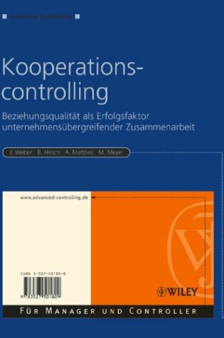 Cover of Kooperationscontrolling