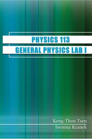 Cover of PHYSICS 113 LAB MANUAL