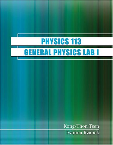 Book cover for PHYSICS 113 LAB MANUAL