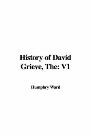 Cover of The History of David Grieve