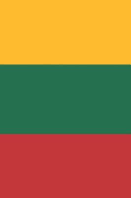 Book cover for Lithuania Flag Notebook - Lithuanian Flag Book - Lithuania Travel Journal