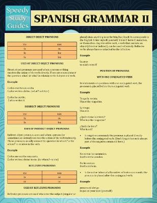 Cover of Spanish Grammar II (Speedy Language Study Guides)