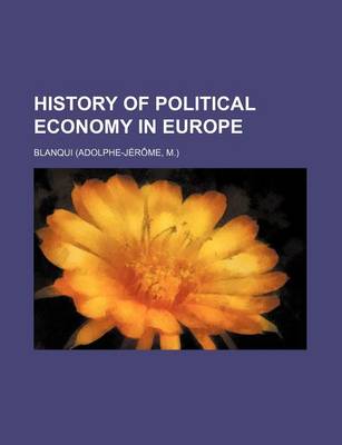 Book cover for History of Political Economy in Europe