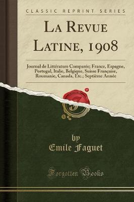 Book cover for La Revue Latine, 1908