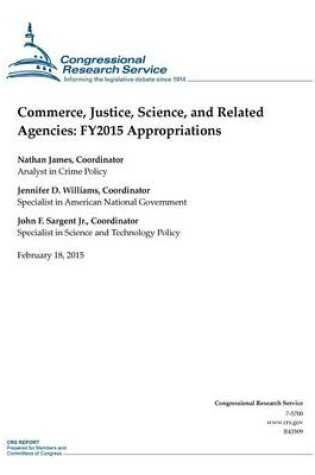 Cover of Commerce, Justice, Science, and Related Agencies