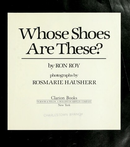 Book cover for Whose Shoes Are These?