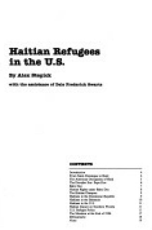 Cover of Haitian Refugees in the Us, Mrg Report 52