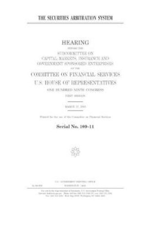 Cover of The securities arbitration system