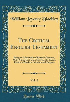 Book cover for The Critical English Testament, Vol. 2