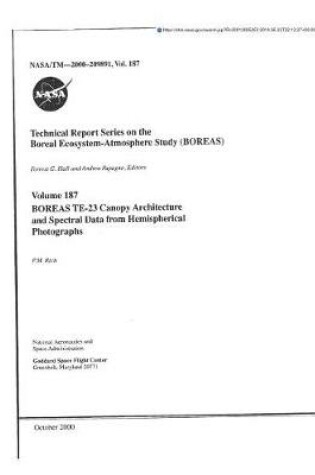 Cover of Boreas Te-23 Canopy Architecture and Spectral Data from Hemispherical Photographs