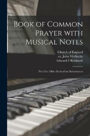 Cover of Book of Common Prayer With Musical Notes