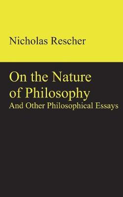 Book cover for On the Nature of Philosophy and Other Philosophical Essays