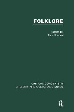 Cover of Folklore Crit Conc Lit V4