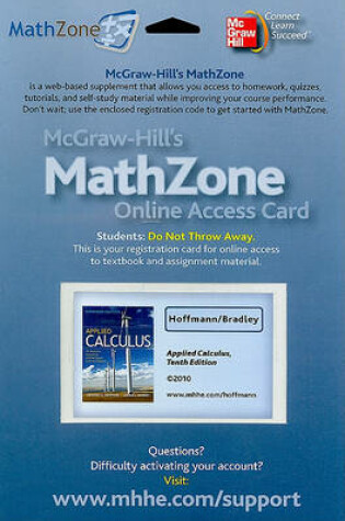 Cover of Applied Calculus Online Access Card