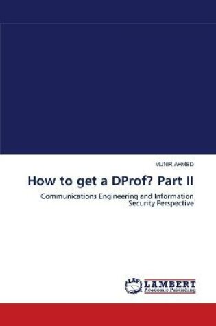 Cover of How to get a DProf? Part II