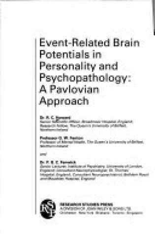 Cover of Event-related Brain Potentials in Personality and Psychopathology