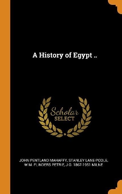 Book cover for A History of Egypt ..