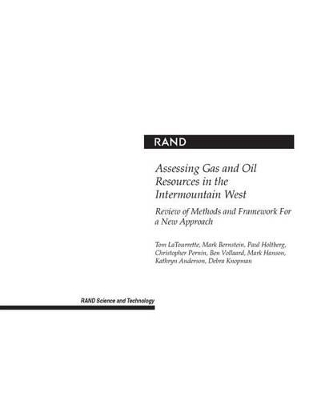 Book cover for Assessing Gas and Oil Resources in the Intermountain West