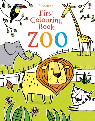 Book cover for First Colouring Book Zoo