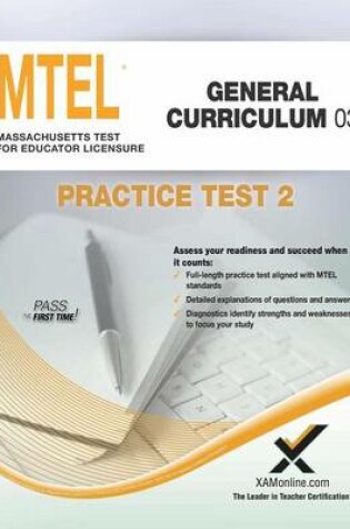 Cover of MTEL General Curriculum 03 Practice Test 2