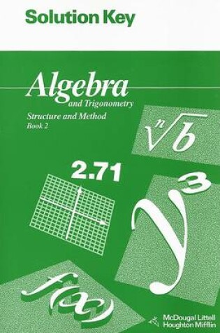 Cover of Algebra and Trigonometry Book 2 Solution Key