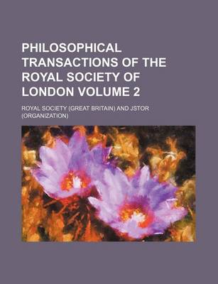 Book cover for Philosophical Transactions of the Royal Society of London Volume 2