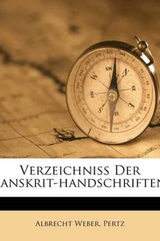 Cover of Verzeichniss Der Sanskrit-Handschriften