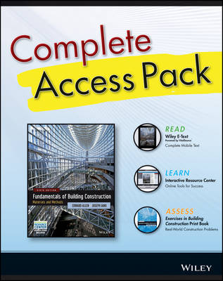 Book cover for Building Construction 6th Edition Complete Access Pack with Wiley E-Text, Construction Exercises 6th Edition, and Interactive Resource Center Access Card