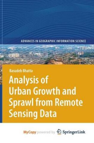 Cover of Analysis of Urban Growth and Sprawl from Remote Sensing Data