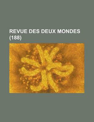 Book cover for Revue Des Deux Mondes (188 )