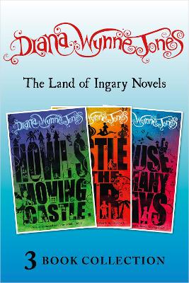 Book cover for The Land of Ingary Trilogy (includes Howl’s Moving Castle)