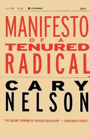 Cover of Manifesto of a Tenured Radical
