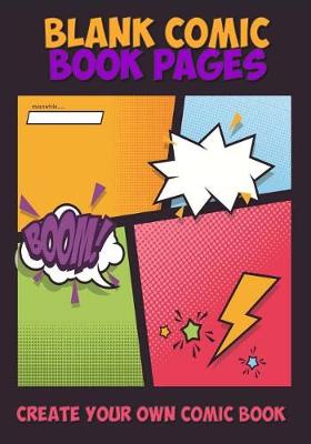 Book cover for Blank Comic Book Pages