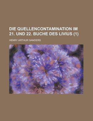 Book cover for Die Quellencontamination Im 21. Und 22. Buche Des Livius (1)