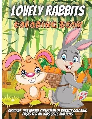 Book cover for Lovely Rabbits Coloring Book