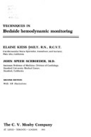 Cover of Techniques in Bedside Hemodynamic Monitoring